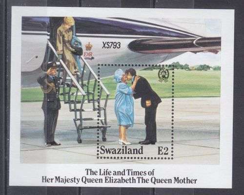 1985 ++ "LIFE & TIMES OF QUEEN ELIZABETH THE QUEEN MOTHER" ++ MIN SHEET ++ C/V R48 ++ SG MS490