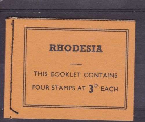 RHODESIA ++ BOOKLET 8 ++ 1964 ++ COMPLETE WITH 3d BLOCK OF 4 ++