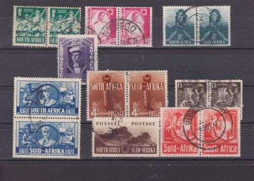 1941-42 ++ "LARGE WARS" ++ SET OF 8 & 1/3 - SEE BELOW ++ FU ++ C/V R1214 ++ SACC 87-94 & 103a