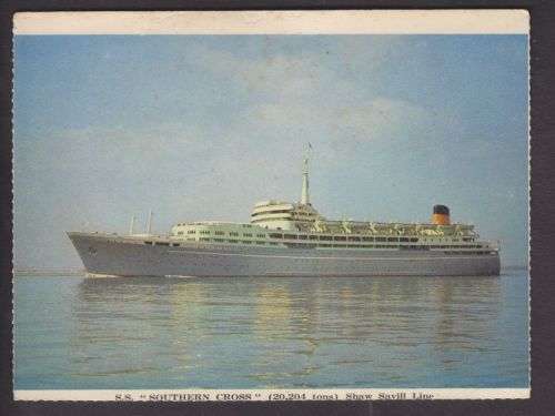 POST LETTERCARD (SHIPS) ++ "S.S. SOUTHERN CROSS" ++ MINT ++ SEE SCANS BELOW