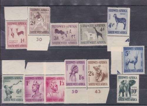 1954 ++ "DEF ISSUE" ++ MARG SET OF 12 - SEE SCAN BELOW ++ MHL ++ C/V R1065 ++ SACC 182-193