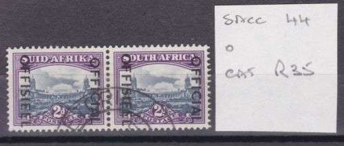 OFFICIAL/OFFISIEEL ++ 1950-54 ++ 2d BLUE & VIOLET ++ FU ++ C/V R35 ++ SACC 44