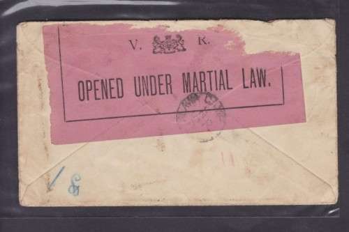 ABW ++ COVER ++ OVPT VRI 1d SENT TO "VAN VUUREN" (POW) IN CEYLON ++ SEE SCANS BELOW