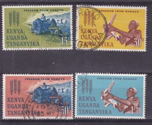 KUT ++ 1963 ++ "FREEDOM FROM HUNGER" ++ SET OF 4 ++ FU ++ SG 199-202