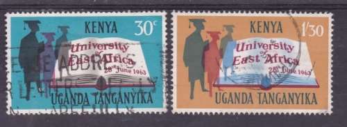 KUT ++ 1963 ++ "FOUNDING OF EAST AFRICAN UNIVERSITY" ++ SET OF 2 ++ SG 203-204