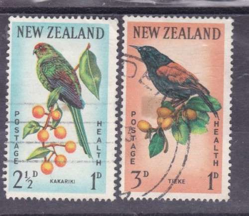 NEW ZEALAND, 1962, `HEALTH STAMPS`, SET OF 2, FU, SG 812-13