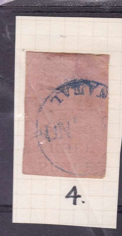 NATAL, 1857, 3d EMBOSSED ON PLAIN  ROSE PAPER, FU - SEE SCANS BELOW, C/V R5500, SACC 4