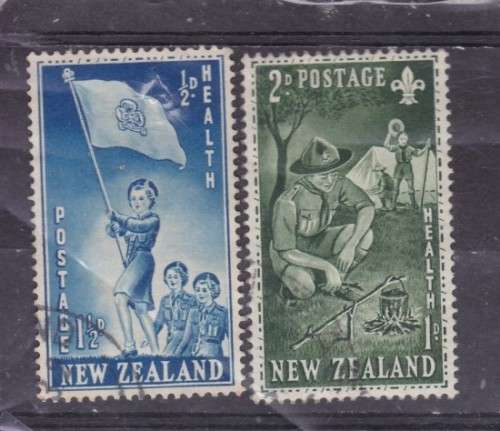 NEW ZEALAND, 1953, `HEALTH STAMPS`, SET OF 2, FU, SG 719-20