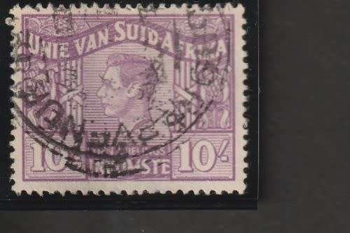 U of SA, 1948, REVENUE, 10/-, PURPLE, USED, BT 75