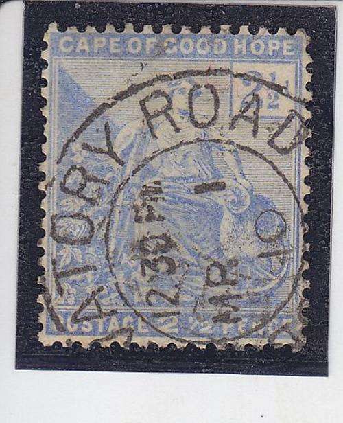 1893-98 + 2 1/2d  PALE ULTRAMARINE FU + SACC 58
