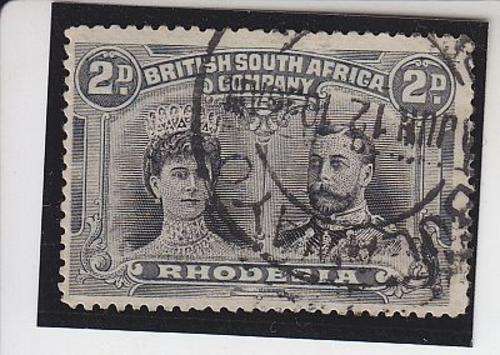 1910-16 ++ DOUBLE HEADS ++ 2d BLACK & SLATE-GREY ++ PERF 14 ++ FU++ C/V R400 ++ SACC 128