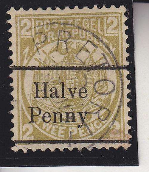 1893 ++ 1/2d SURCHARGE ON 2d OLIVE-BISTRE ++ VFU ++ SACC 201