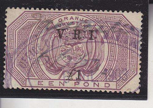 1900 ++ VRI OVPT ÃÂ£1 ON ÃÂ£1 PURPLE ++ FISCALLY USED ++ (SEE SCAN BELOW)