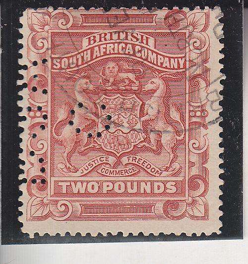 1897 ++ ÃÂÃÂÃÂÃÂ£2 ROSE-RED (PERF 15) ++ PREFIN ++ C/V R4000 ++ SACC 66 (SEE SCAN BELOW)