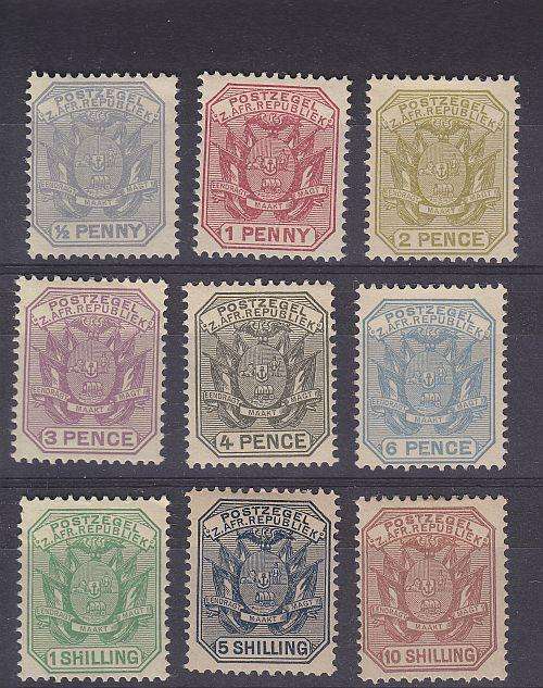 1895-96 ++ WAGON WITH "POLE" ++ SET OF 9 ++ MH ++ SACC 210-218