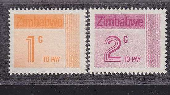 1985 ++ POSTAGE DUE ++ 1c & 2c ++ MINT ( NO GUM) ++ SG 28-29