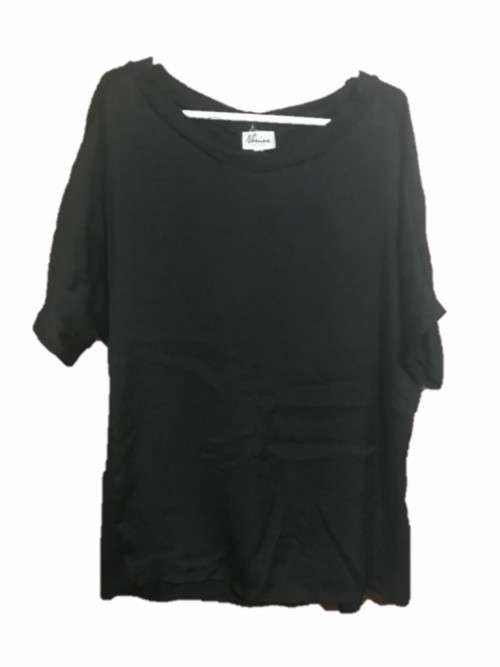 Silky black top size 36