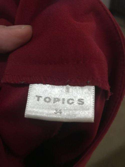 Striking red formal pants Size 34