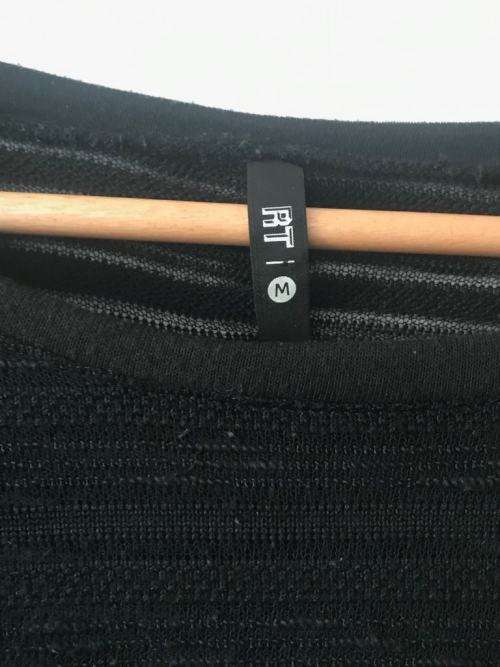 Sheer black striped jersey SIZE MEDIUM