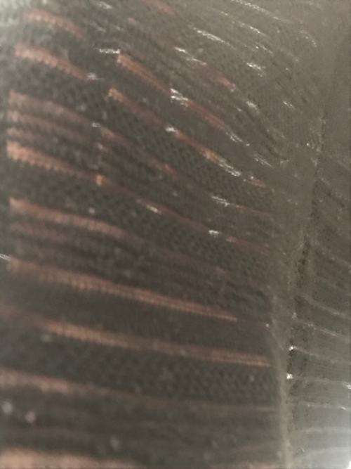 Sheer black striped jersey SIZE MEDIUM