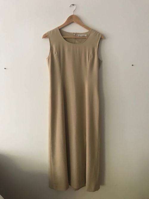 Long length Beige dress SIZE MEDIUM
