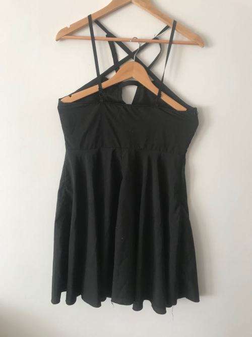 Pentagram black dress