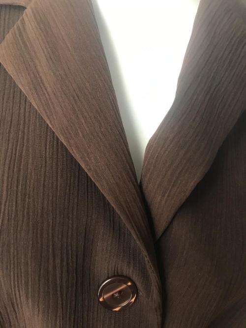 Chocolate brown pantsuit SIZE 36 JACKET AND PANTS