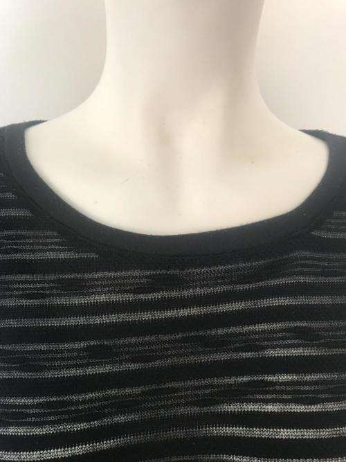 Sheer black striped jersey SIZE MEDIUM