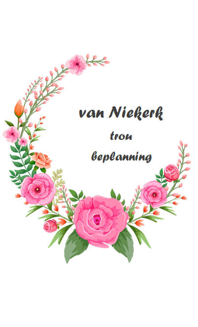 Afrikaanse trou beplanner (elektronies)