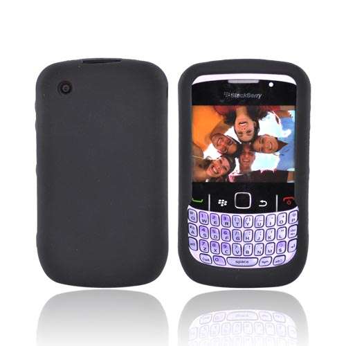 Black Silicone Rubber Covers for Blackberry 9300 or 8520