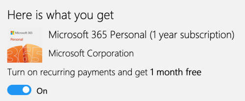 Microsoft 365 Personal - 1 Year Subscription - Same-day Email Delivery (Free)