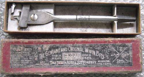 IRWIN ADJUSTABLE BORING BITS