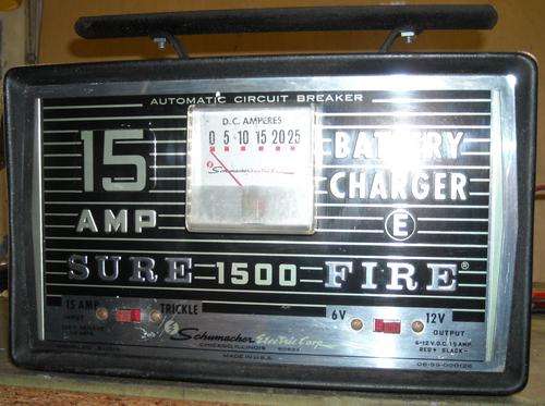 15 amp CAR BATTERY CHARGER (6 OR 12 volt)