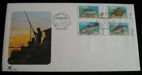 1985 CISKEI FIRST DAY COVER - "Angling"