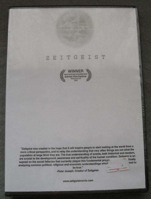 Z E I T G E I S T - A MIND-CHANGING DVD WHICH CAN IMPROVE YOUR LIFE! (Creator Peter Joseph)