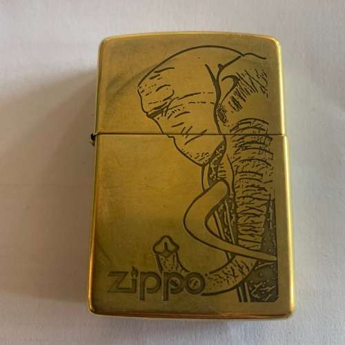 Zippo I Brass with Elephant Head