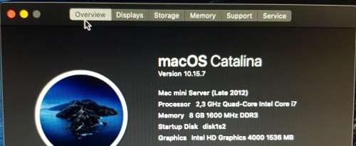 Apple Mac Mini Core i7 2.3 GHZ 8GB Ram 2TB HDD - Please Read description