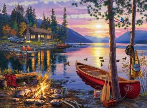 DIY Diamond Painting- Canoo Lake