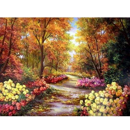DIY Diamond Painting- Autumn in the forest
