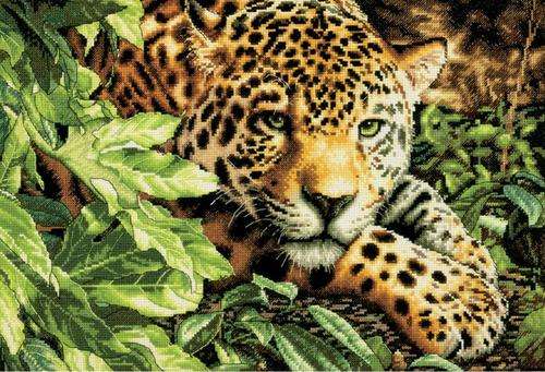 Dimensions cross stitch kit- Leopard in Repose