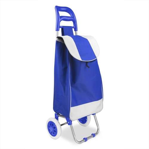 Large Capacity Light Weight Wheeled Shopping Trolley Push Cart Bag