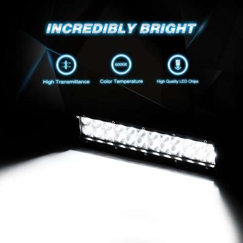 LED Light Bar,12 Inch 72W LED Work Light Spot Flood Combo LED Lights Led Bar Driving Fog Lights