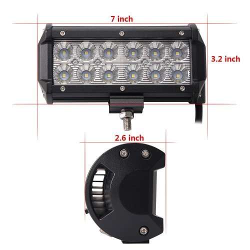 Led Light Bar, 36W Flood Beam Light Offroad Led Light Bar IP 67 Waterproof for Off-road Vehicle