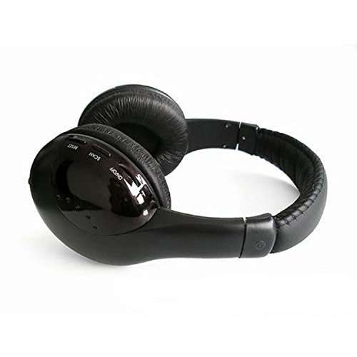 New 5 in 1 Hi-Fi Wireless Headset Headphone Earphone for TV DVD MP3 PC Black
