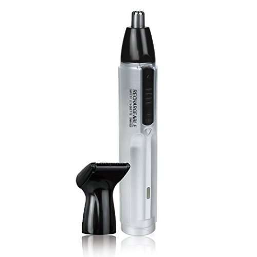 ROZIA Men's 2 In1 Rechargeable Electronic Hair Trimmer  Ear, Nose, Mustache and Beard, Wet and Dry