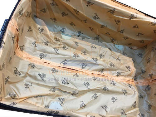 Set of 3 Suitcases Travel Trolley Luggage,Polyester Leather And Universal Wheels