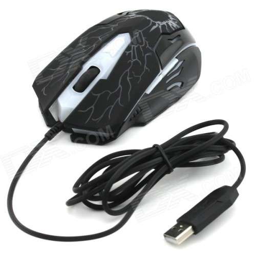 V-100 USB 2.0 Wired 114-Key Backlit Gaming Keyboard + Mouse Kit - Black