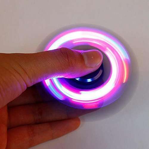 Fidget Spinner Toy Ultra Durable Stainless Steel With Light Bearing High Speed 3 -5 Min Spins