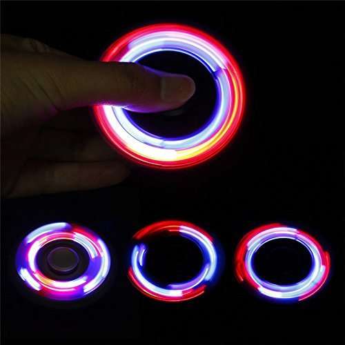 Fidget Spinner Toy Ultra Durable Stainless Steel With Light Bearing High Speed 3 -5 Min Spins