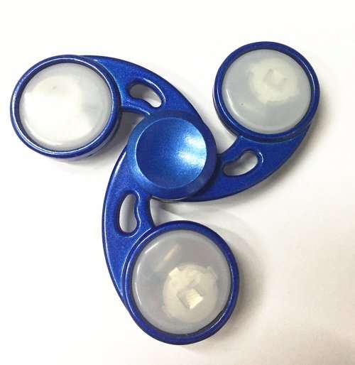 Fidget Spinner Toy Ultra Durable Stainless Steel With Light Bearing High Speed 3 -5 Min Spins